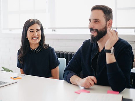 Cred-Investering & Finance-team in vergadering